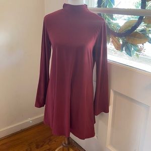 Bebop fluted mini dress